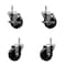 Service Caster 3.5'' Phenolic Wheel Swivel 7/16'' Grip Ring Stem Caster Set 2 Brakes, 4PK SCC-GR20S3514-PHS-TLB-716138-2-S-2 - alternate 1